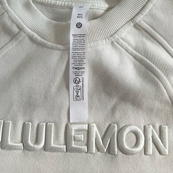 Lululemon-scuba oversized pullover-Bone-M/L-NWT - Picture 7 of 9